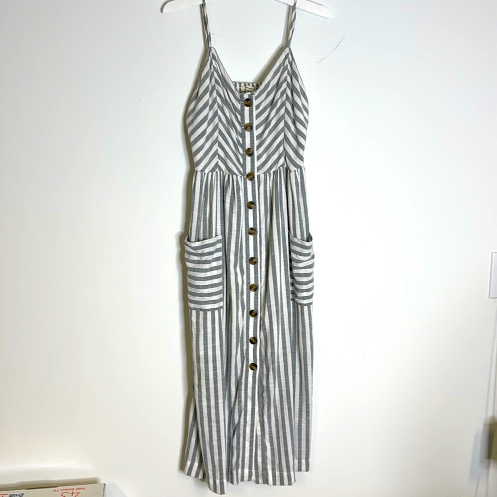 American Eagle Striped Midi Dress